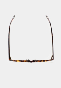 Monture optique Kaleos Dottie Havane foncé, vue du dessus