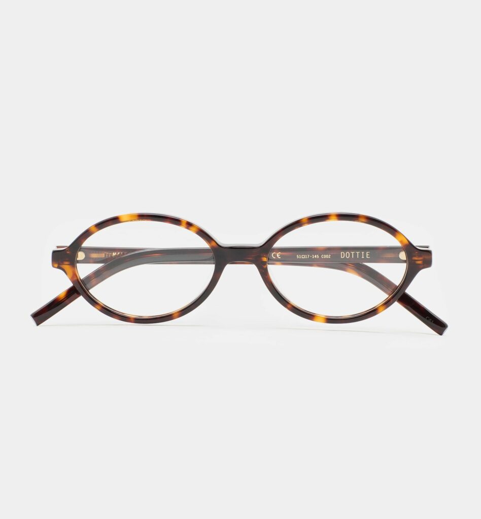 Monture optique Kaleos Dottie Havane foncé, vue de face
