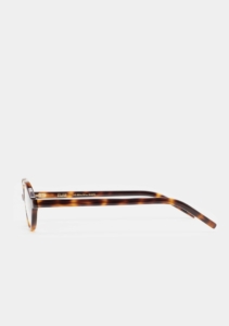 Monture optique Kaleos Dottie Havane foncé, vue de profil