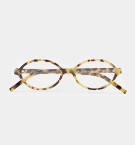 Monture optique Kaleos Dottie Havane moucheté, vue de face