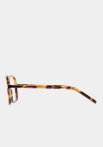 Monture optique Kaleos Earnshaw Havane, vue de profil