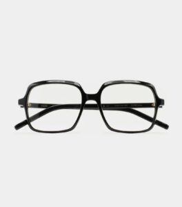 Monture optique Kaleos Earnshaw Noir, vue de face