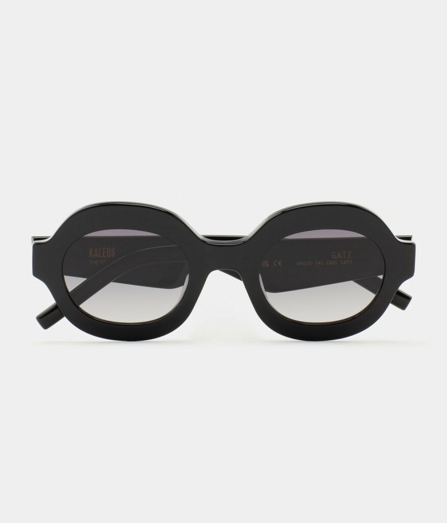 Lunettes de soleil Kaleos Gatz Noir, vue de face