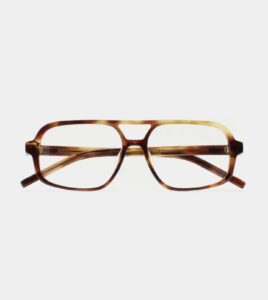 Monture optique Kaleos Grange Havane, vue de face