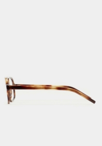 Monture optique Kaleos Grange Havane, vue de profil