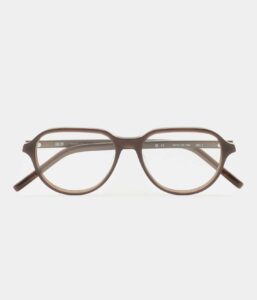 Monture optique Kaleos Holt Marron opalin, vue de face
