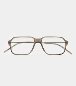 Monture optique Kaleos Irvine M Marron cristal, vue de face