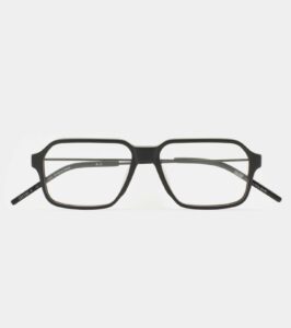 Monture optique Kaleos Irvine M Noir mat, vue de face