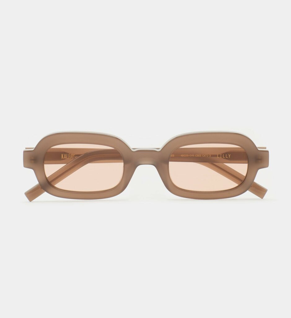 Lunettes de soleil Kaleos Lilly Marron opalin, vue de face