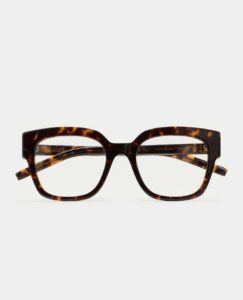 Monture optique Kaleos Manor Havane foncé, vue de face