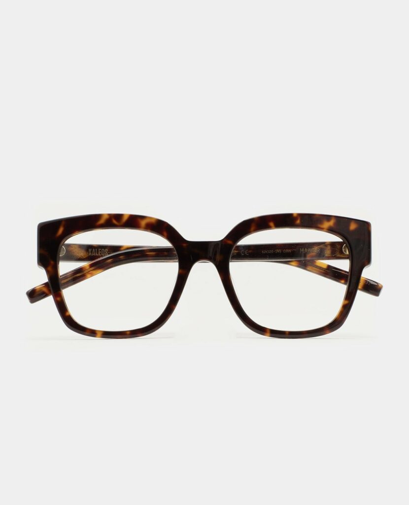 Monture optique Kaleos Manor Havane foncé, vue de face