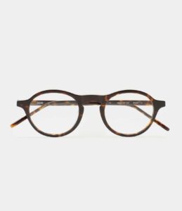 Monture optique Kaleos Marotta Havane foncé, vue de face