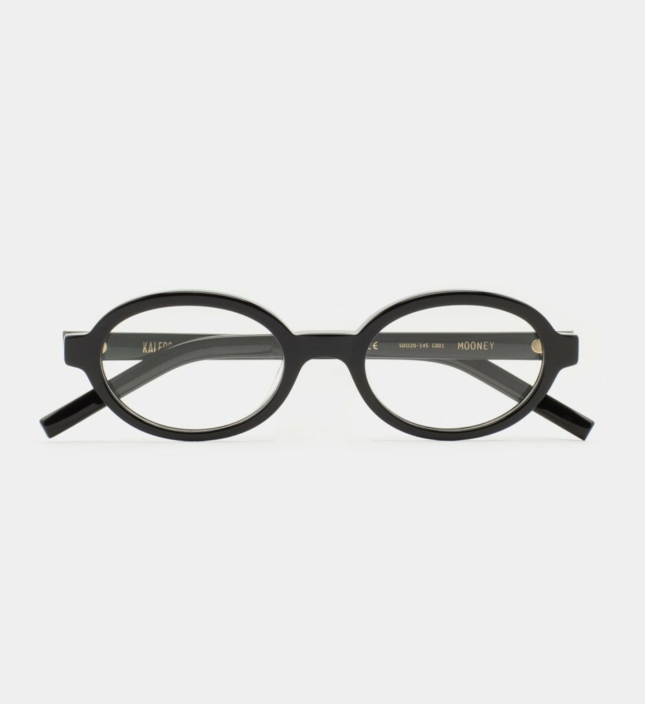 Monture optique Kaleos Mooney Noir, vue de face