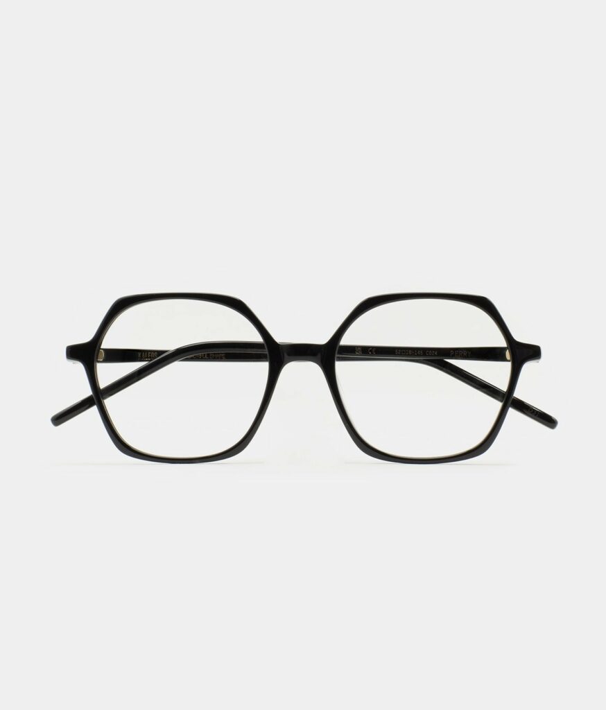 Monture optique Kaleos Perry Noir, vue de face