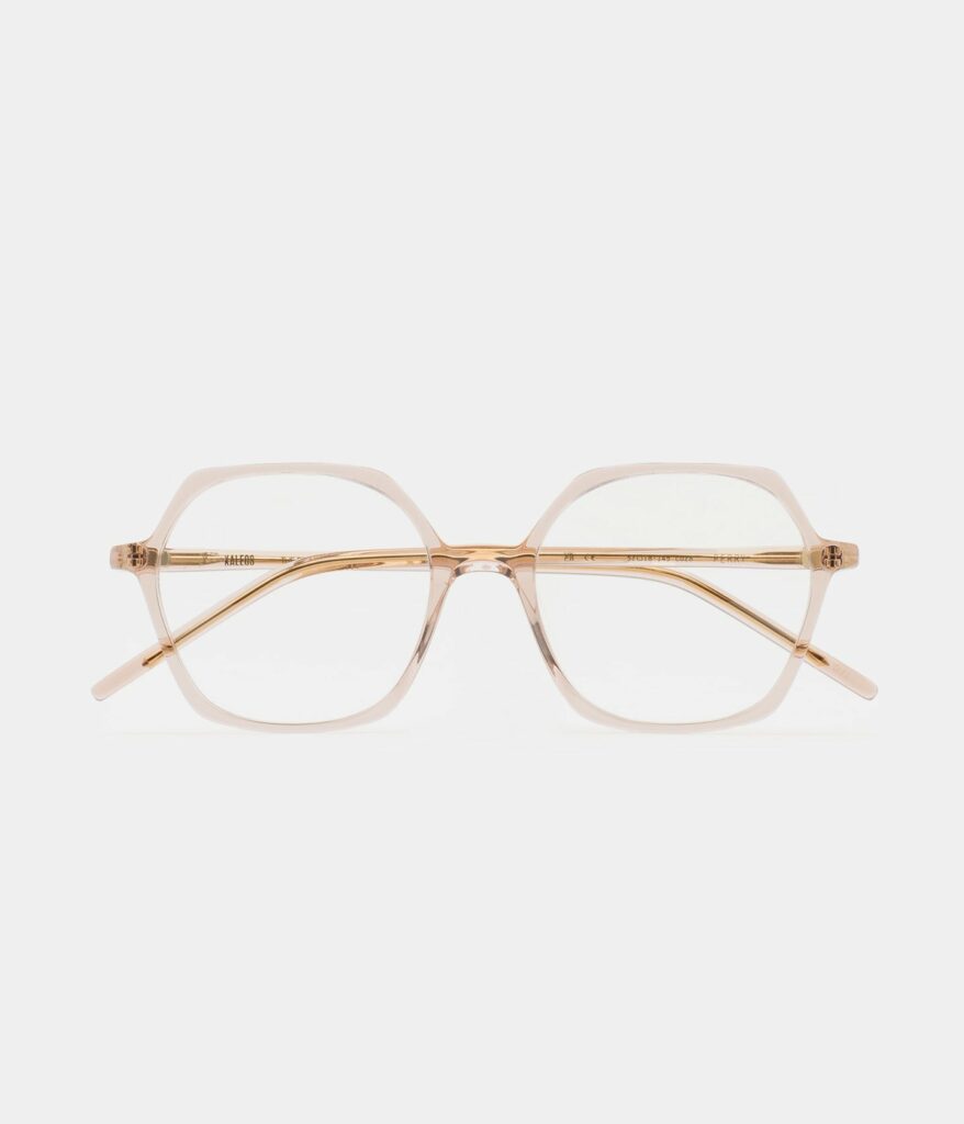 Monture optique Kaleos Perry Nude cristal, vue de face