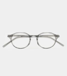 Monture optique Kaleos Sharp M Gris cristal, vue de face