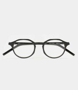 Monture optique Kaleos Sharp M Noir, vue de face
