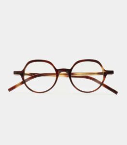 Monture optique Kaleos Stern Havane, vue de face