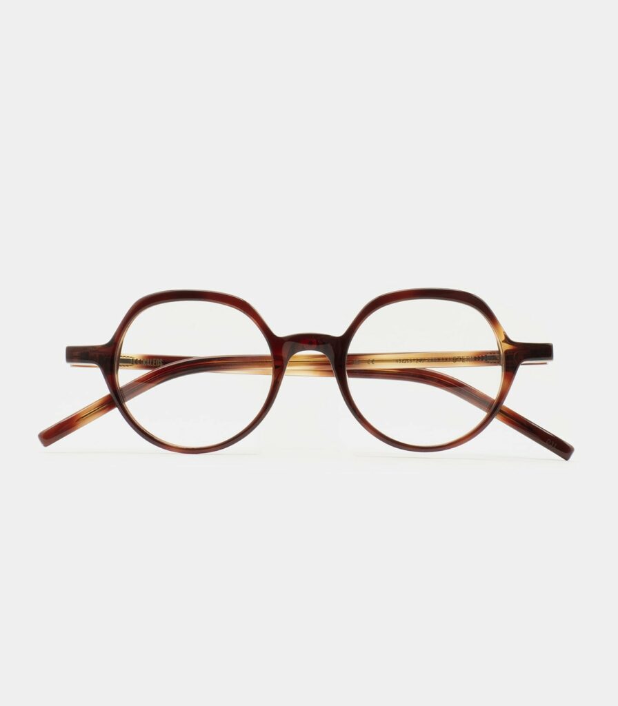 Monture optique Kaleos Stern Havane, vue de face