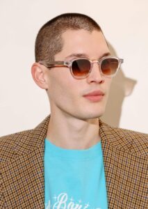 Peter And May Hero Sun Crystal Fade Brown — détail de la monture