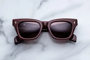 Lunettes de soleil Jacques Marie Mage Dealan Bordeaux Empire – vue de face 2