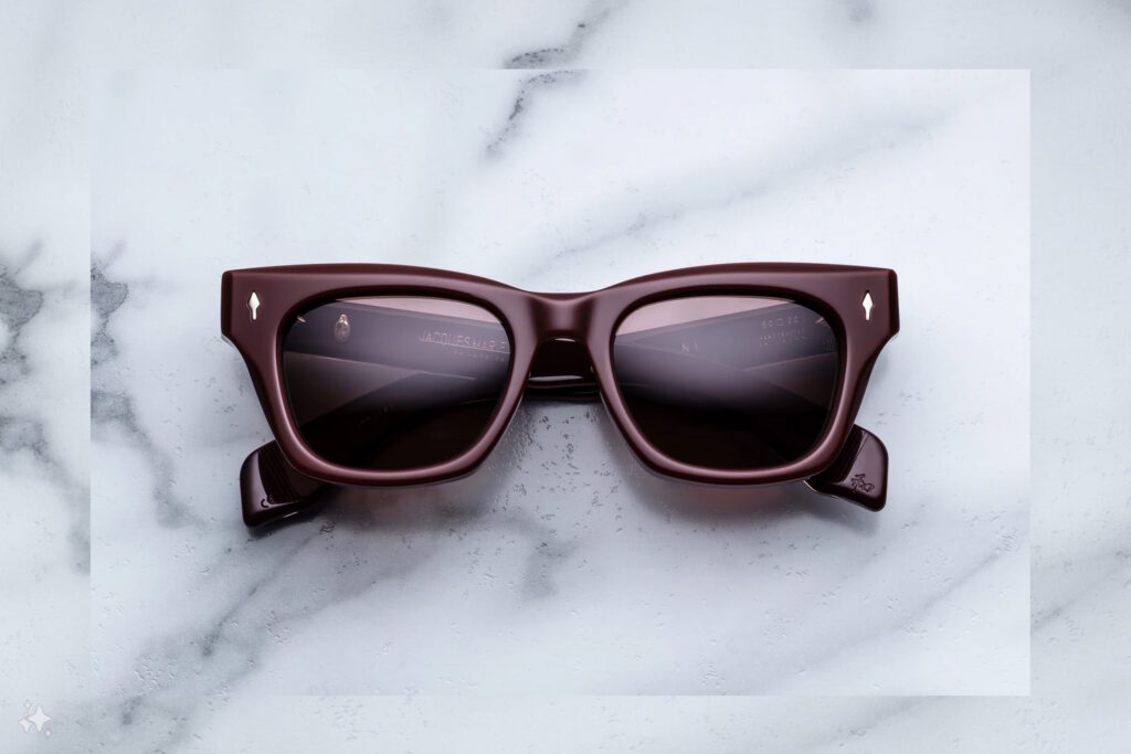 Lunettes de soleil Jacques Marie Mage Dealan Bordeaux Empire – vue de face 1