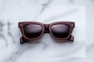 Lunettes de soleil Jacques Marie Mage Dealan Bordeaux Empire – vue de face 1