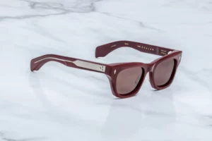 Lunettes de soleil Jacques Marie Mage Dealan Bordeaux Empire – vue de profil