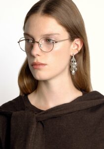 Lunettes optiques Peter And May Opening Dress Gold – détail