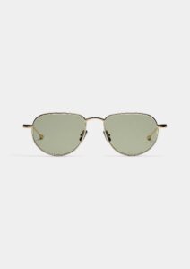 Lunettes de soleil Peter And May Savant Sun Gold Graphite Green – vue latérale