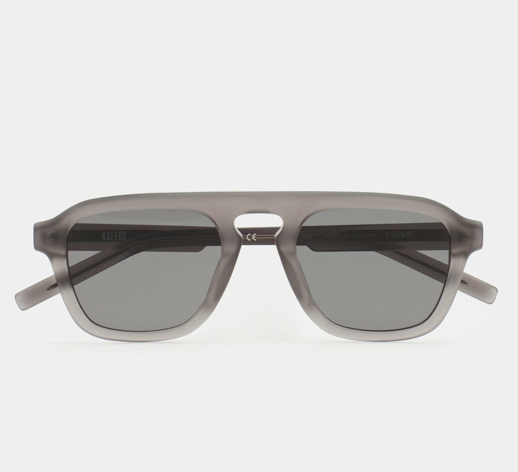Kaleos Crowne Gris cristal mat Polarisée coloris 3 — vue de face