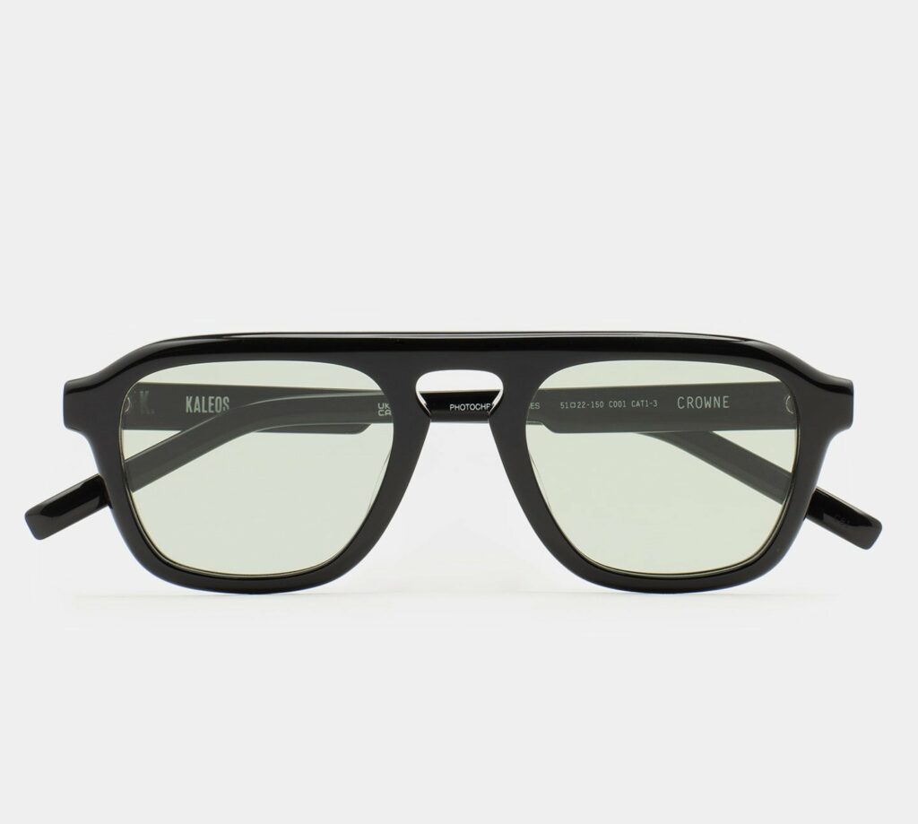 Kaleos Crowne Noir Photochromique coloris 1 — vue de face