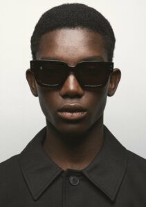 Kaleos Debella Havane foncé mat coloris 2 — lunettes portées