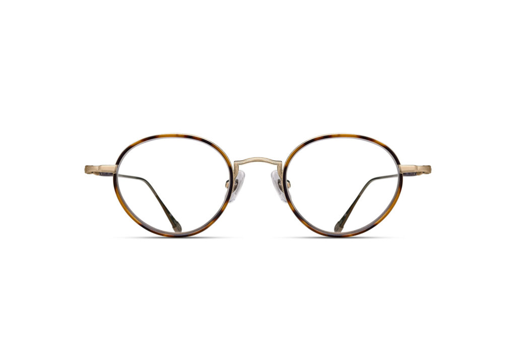 Monture optique Matsuda 10189H-I Brushed Gold Demi vue de face