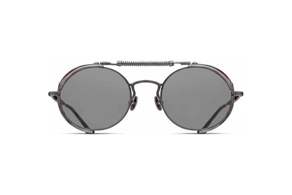 Lunettes de soleil Matsuda 2809H-V2 Brushed Ruthenium Bordeaux vue de face