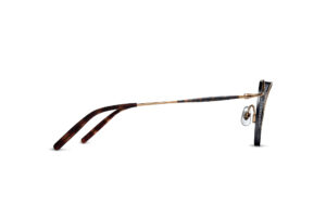 Matsuda 2903H Matte Gold Matte Black Brown – vue de profil