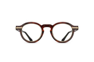 Lunettes optiques Matsuda M2050 Dark Tortoise Antique Gold vue de face