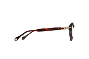 Lunettes optiques Matsuda M2050 Dark Tortoise Antique Gold vue de profil