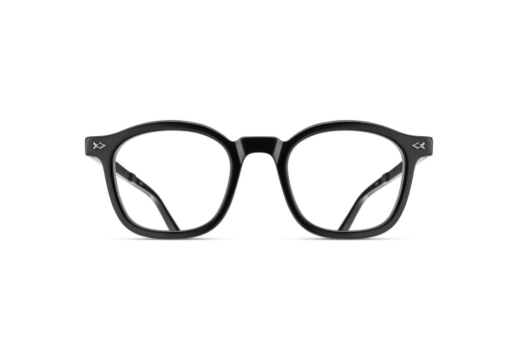 Lunettes optiques Matsuda M2068 Black Matte Ruthenium vue de face