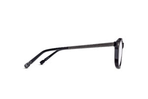 Lunettes optiques Matsuda M2068 Black Matte Ruthenium vue de profil