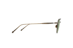 Lunettes de soleil Matsuda M3145 Antique Gold Sage Green vue de profil