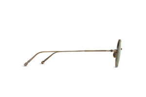 Lunettes de soleil Matsuda M3168 Antique Gold Sage Green vue de profil