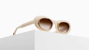Matsuda 10604H Milk White – Brown Gradient – vue 2