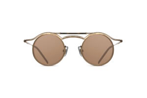 Matsuda 2903H Matte Gold Matte Black Brown – vue de face