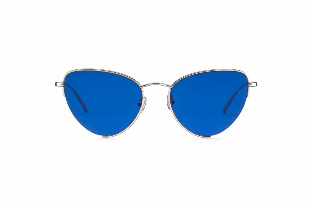 6340 9 wonder cat eye silver sunglasses by gigi barcelona